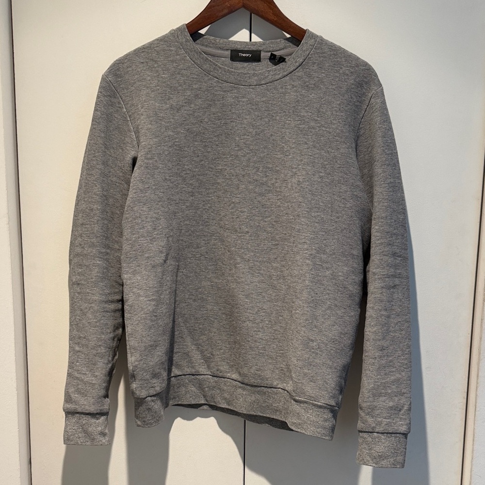Theory Gray Crewneck Sweater